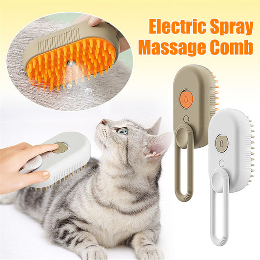 3-in-1 Cat Dog Steam Brush
