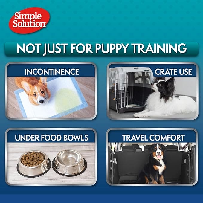 Simple Solution Extra Large Absorbent Premium Dog and Puppy Training Pads -Pack of 10