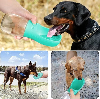Emwel Dog Water Bottle - 550ml Water Feeder Leak Proof Portable Puppy Water Dispenser
