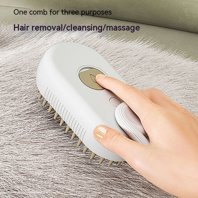 3-in-1 Cat Dog Steam Brush